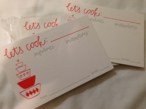 Ink Meets Paper Let's Cook Recipe Cards